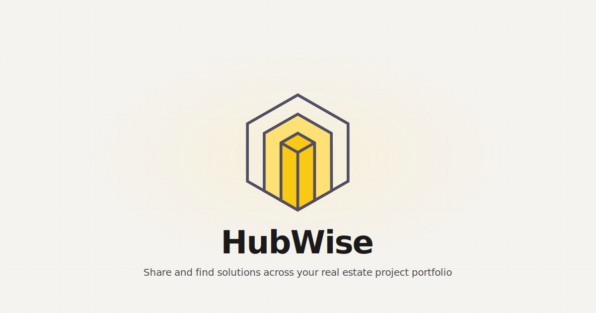 HubWise AI — Cross-project intelligence for real estate